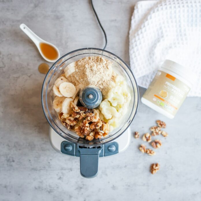 Photo by Nature Zen a blender filled with ingredients to make a smoothie